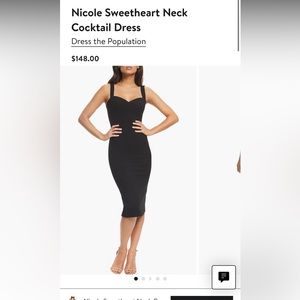 Black cocktail dress